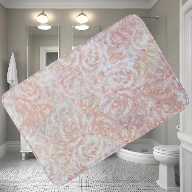 Alfombrilla De Baño Rosas de cosecha en crema - patrón floral (Subido por el creador)