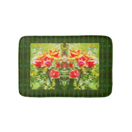 Alfombrilla De Baño Rosas del Naranja Bath Mat