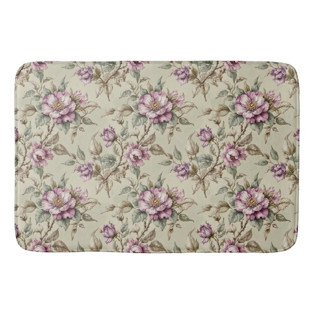 Alfombrilla De Baño Rosas Lavender Long Stem (Anverso)