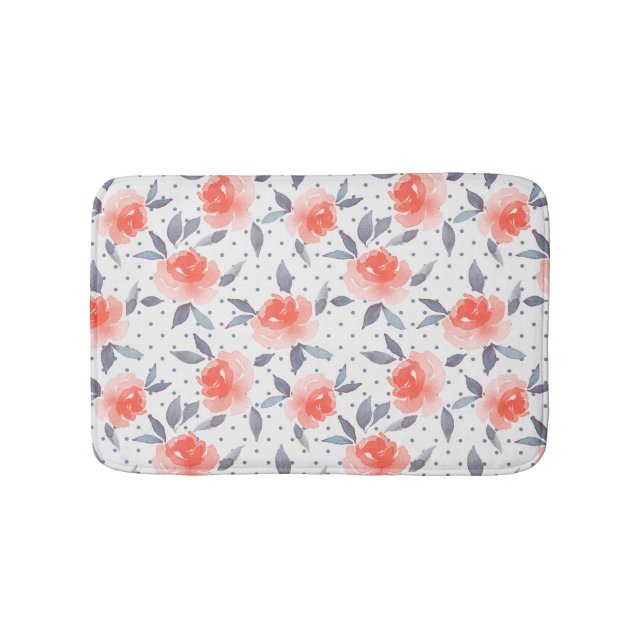 Alfombrilla De Baño Rosas rojas (Anverso)
