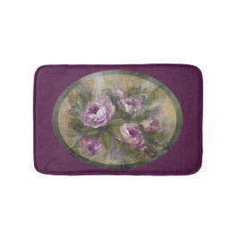 Alfombrilla De Baño Rosas rosadas / púrpuras