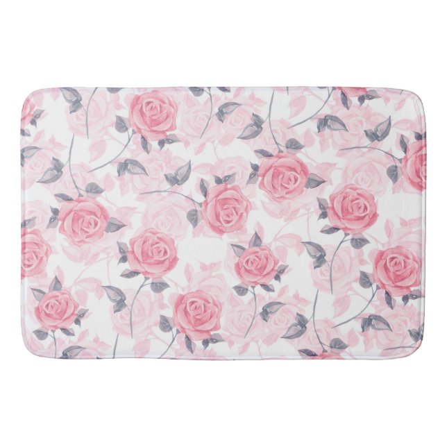 Alfombrilla De Baño rosas rosas rosas (Anverso)