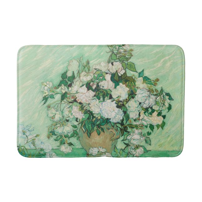 Alfombrilla De Baño Rosas - Vincent van Gogh (Anverso)