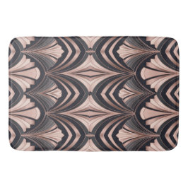 Alfombrilla De Baño Rose Gold Romance Neo Art Deco Fan Design