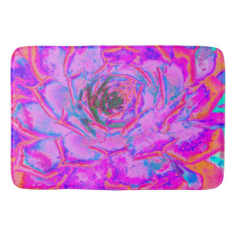 Alfombrilla De Baño Rosette de sedum con sabor morado y magenta