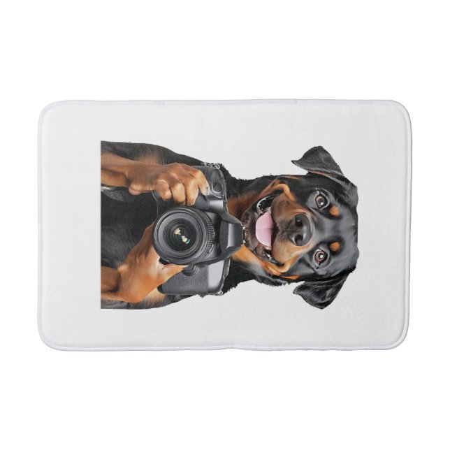 Alfombrilla De Baño Rottweiler   (Anverso)
