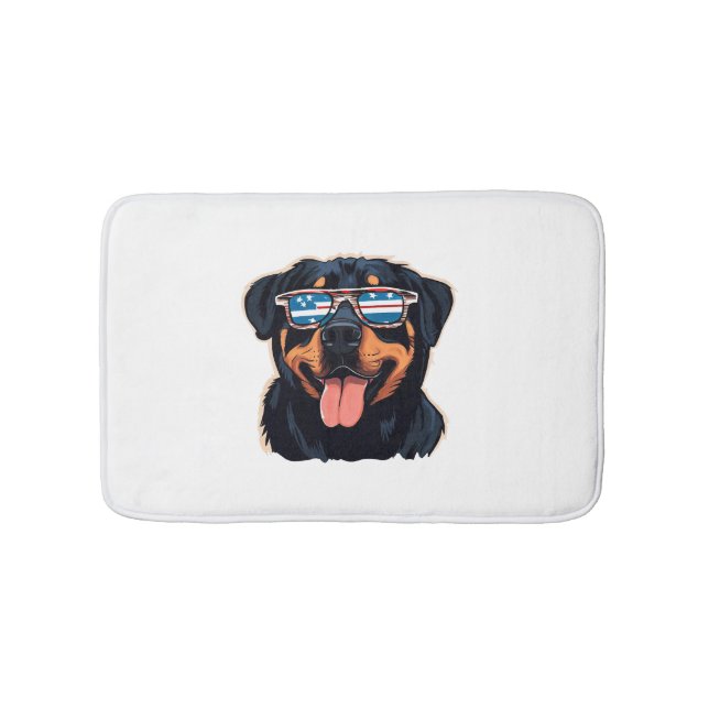 Alfombrilla De Baño Rottweiler Puppy (Anverso)