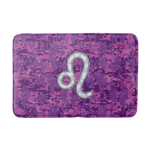 Alfombrilla De Baño Rótulo Leo en el Camo Digital de la Fosa Rosa Giro