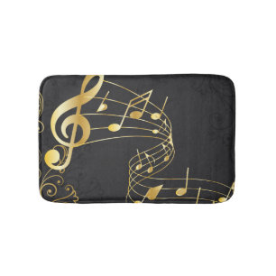 Alfombrilla De Baño Royal Musical Note Diseño de lujo