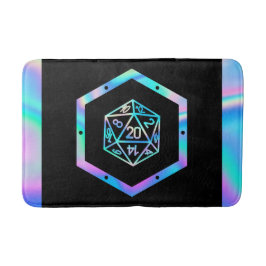 Alfombrilla De Baño RPG Dice | Holo Old School Tabletop PnP Roleplayer