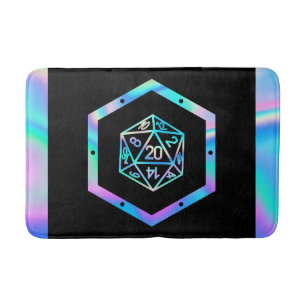 Alfombrilla De Baño RPG Dice Holo Old School Tabletop PnP Roleplayer