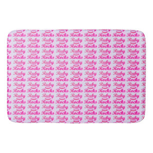 Alfombrilla De Baño Ruby Rocks diseño SWEET PINK