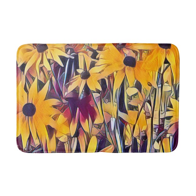 ALFOMBRILLA DE BAÑO RUDBECKIAS (Anverso)