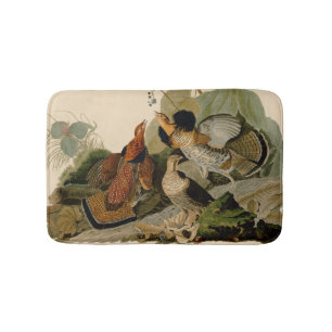Alfombrilla De Baño Ruffed Grouse Audubon Game Bird