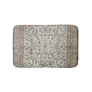 Alfombrilla De Baño Rugosa gris crema agitada en Persia Central