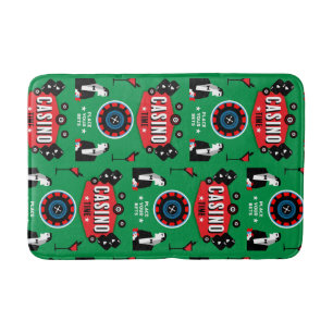 Alfombrilla De Baño Ruleta de póquer de juegos de casino