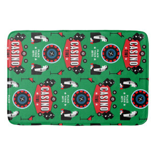 Alfombrilla De Baño Ruleta de póquer de juegos de casino