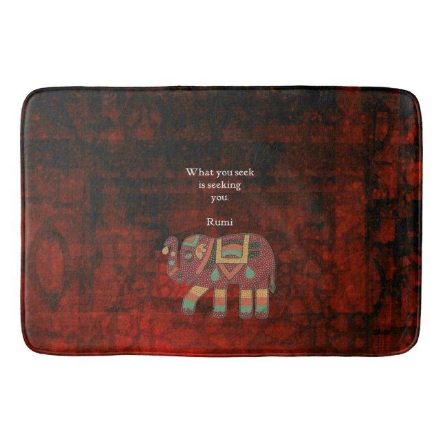 Alfombrilla De Baño Rumi inspirador lo que buscas cita (Anverso)