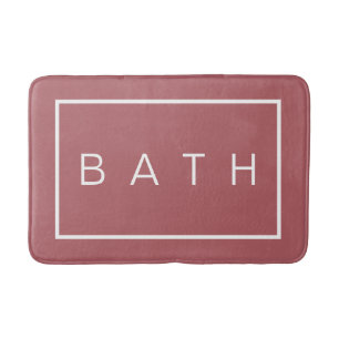 Alfombrilla De Baño Rústica Moda de granja Rosa Mínimo 