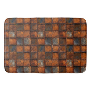 Alfombrilla De Baño Rusty Metalizado Bath Mat