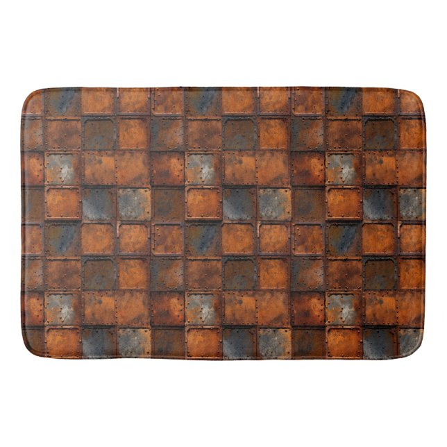 Alfombrilla De Baño Rusty Metalizado Bath Mat (Anverso)