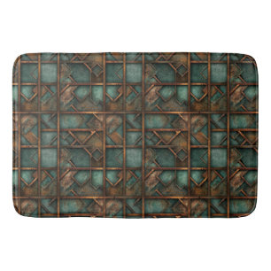 Alfombrilla De Baño Rusty Metalizado Bath Mat