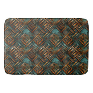 Alfombrilla De Baño Rusty Metalizado Bath Mat