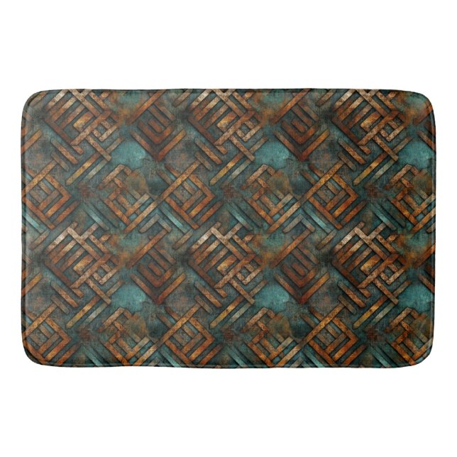 Alfombrilla De Baño Rusty Metalizado Bath Mat (Anverso)