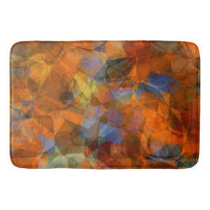 Alfombrilla De Baño Rusty Naranja Diseño Resumen Moderno