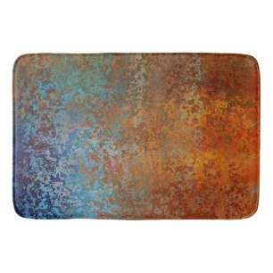 Alfombrilla De Baño Rusty, Verdigris, Grunge Steampunk