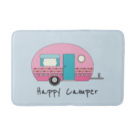 Alfombrilla De Baño RV Rosa Feliz Camper