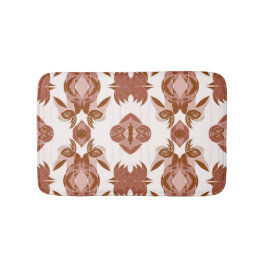 Alfombrilla De Baño Sabana Mocha Moderno Geométrico Africano