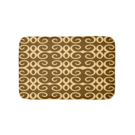 Alfombrilla De Baño Sabana Mocha Moderno Geométrico Africano