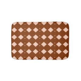 Alfombrilla De Baño Sabana Mocha Moderno Geométrico Africano