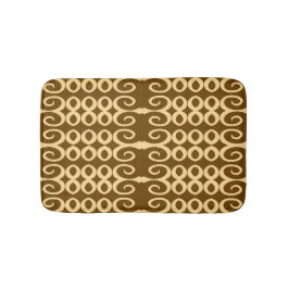 Alfombrilla De Baño Sabana Mocha Moderno Geométrico Africano