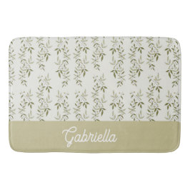 Alfombrilla De Baño Sage Green French Country Olive Pattern Name