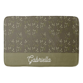 Alfombrilla De Baño Sage Green French Country Olive Pattern Name