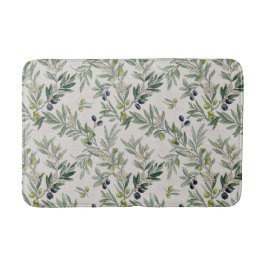 Alfombrilla De Baño Sage Green Watercolor French Country Olive