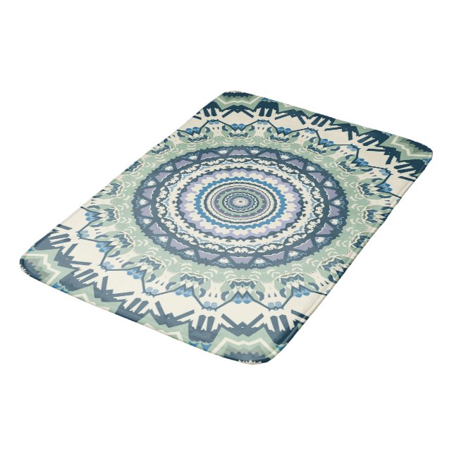 Alfombrilla De Baño Sage Lavender Mandala (Angular)
