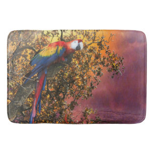 ALFOMBRILLA DE BAÑO SALIDA DE BOSQUES DE MACAW PARROT