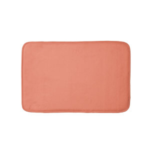 Alfombrilla De Baño salmón minimalista sólido liso elegante moda moder