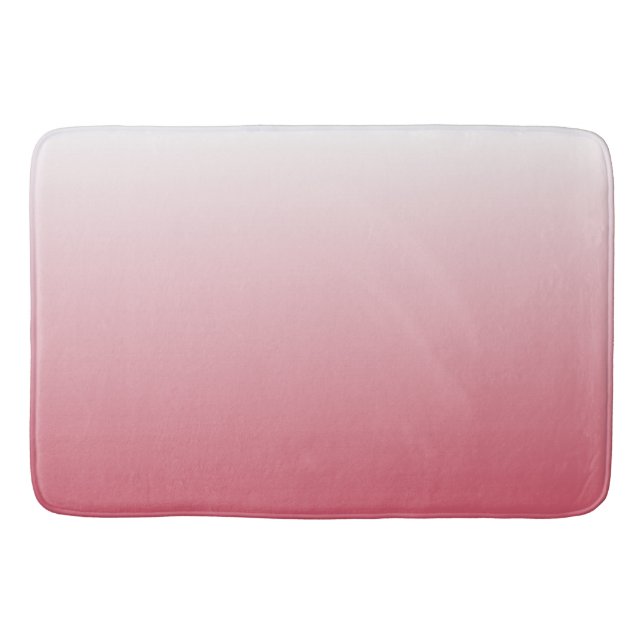 Alfombrilla De Baño Salmón rosa oscuro gradiente de dos tonos (Anverso)
