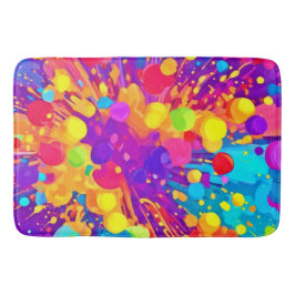 Alfombrilla De Baño Salpicadura de Color Vibrante