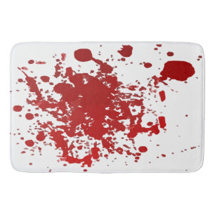 Alfombrilla De Baño Salpicadura de la sangre de Halloween de la