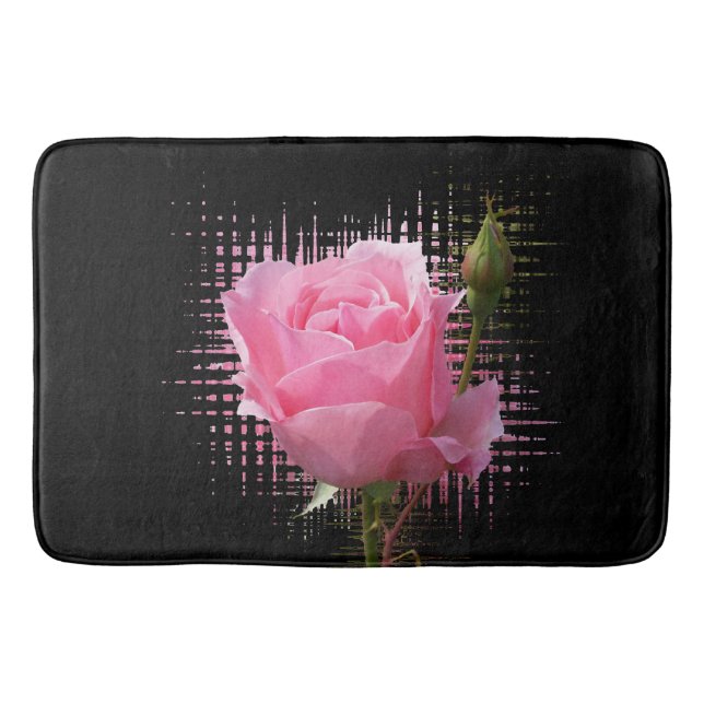 Alfombrilla De Baño salpicadura rosa rosada (Anverso)
