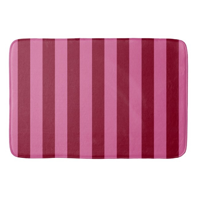 Alfombrilla De Baño Salsa Flamingo Stripe Rosa (Anverso)