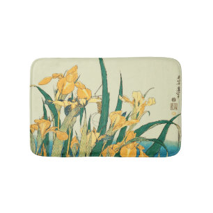Alfombrilla De Baño Saltamontes Hokusai y el iris Japón