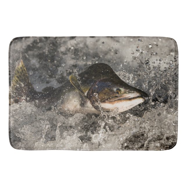 Alfombrilla De Baño Saltando Salmon (Anverso)
