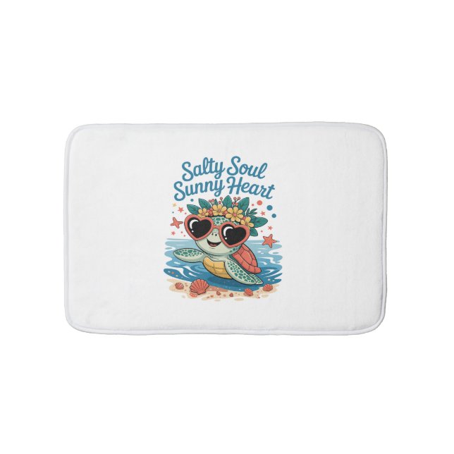 Alfombrilla De Baño Salty Soul Sunny Hearttle Summer (Anverso)