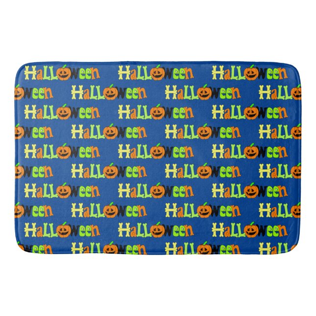 Alfombrilla De Baño Saludo de Halloween (Anverso)